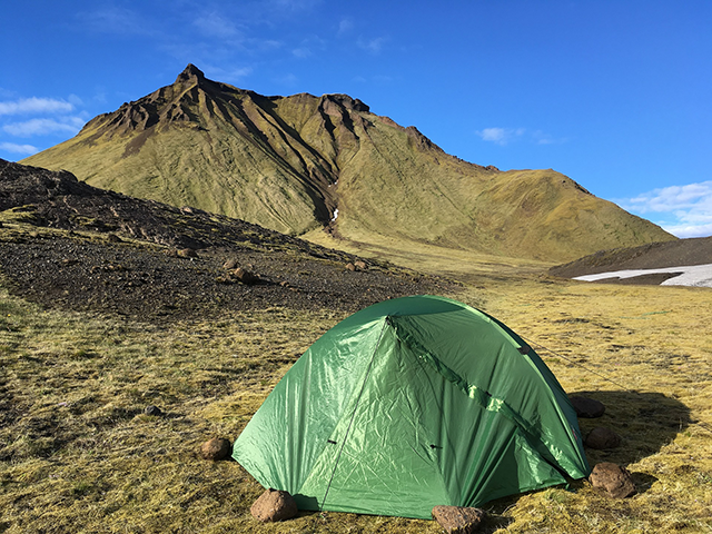Camping in Island