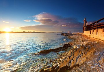 Zadar Strand Sonnenuntergang