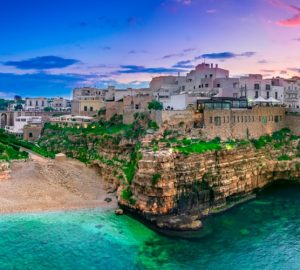 Altstadt mit Strand und Meer