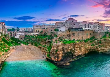 Altstadt mit Strand und Meer