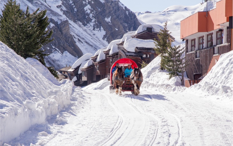 Österreich Pferdeschlittenfahrten