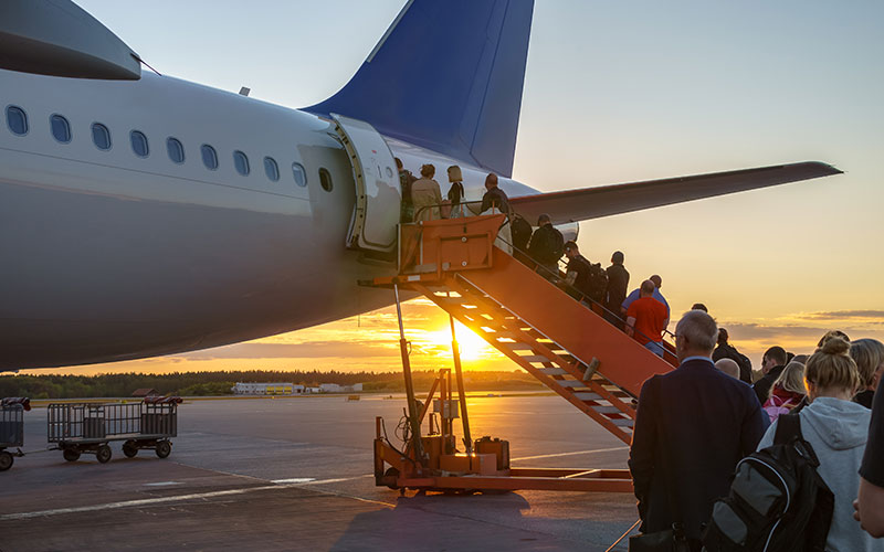 Flugzeugeingang